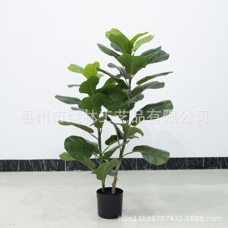 仿真全琴叶榕仿真内绿植室外装饰ll5567办摆公室件机园林艺术