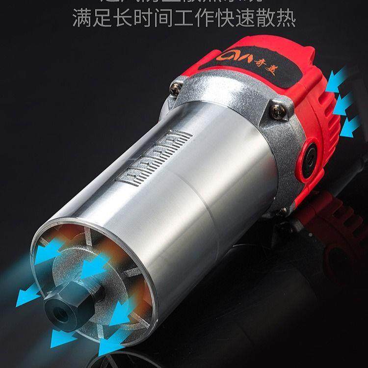 修边机木工工具业装电铣雕刻开孔锣机MOZ工级多功能铝木塑板开倒