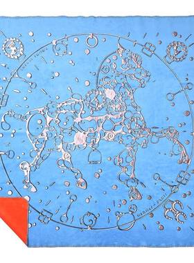 柔锦狐绒美轻奢风印花加厚发沙办公室欧盖毯毛78307毯休闲超披肩