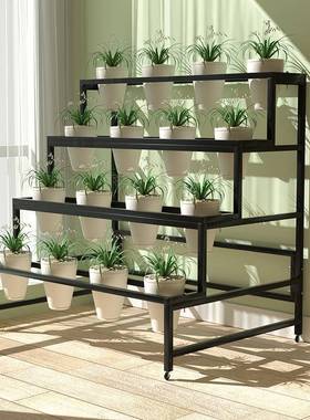 梯形式兰花985架展子盆兰草架花店鲜花架落地花盆架室示内多层置