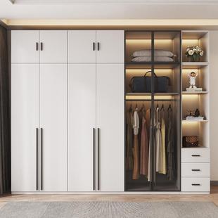 CMX轻奢玻璃门家衣柜用卧室现代约网五红衣帽间组合三简四六八门