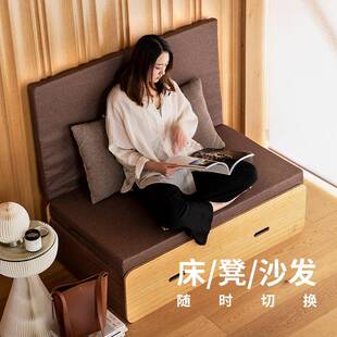 子八纸折叠十床沙发床单人办公室隐午睡椅小户型藏简GEH易陪护多