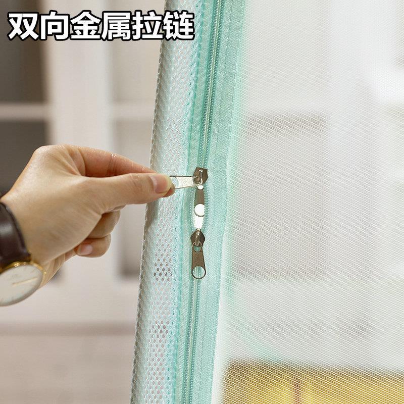 拉蒙蚊古包帐三开门加高加密全底儿童防摔架单双人支床家用链GFZ2