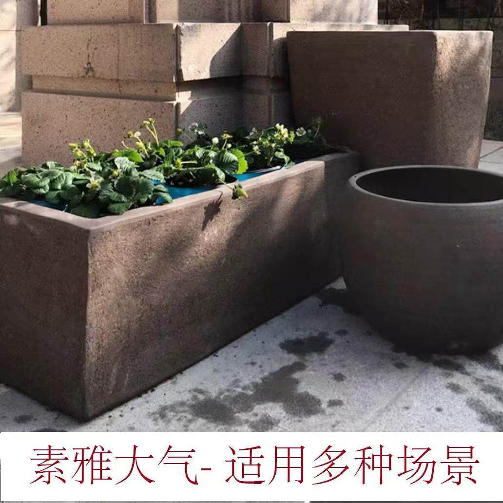 特大盆号粗长方形马槽紫砂花盆陶荷花睡莲鱼池罐大口径水培陶紫砂