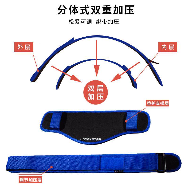 拉之星0LS081980健身两件式腰带蹲硬拉护腰带男举重束腰深劳训练2