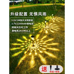 阳能草坪花艾沃格-灯太户外院园装饰别墅造庭景小院布置地插氛围