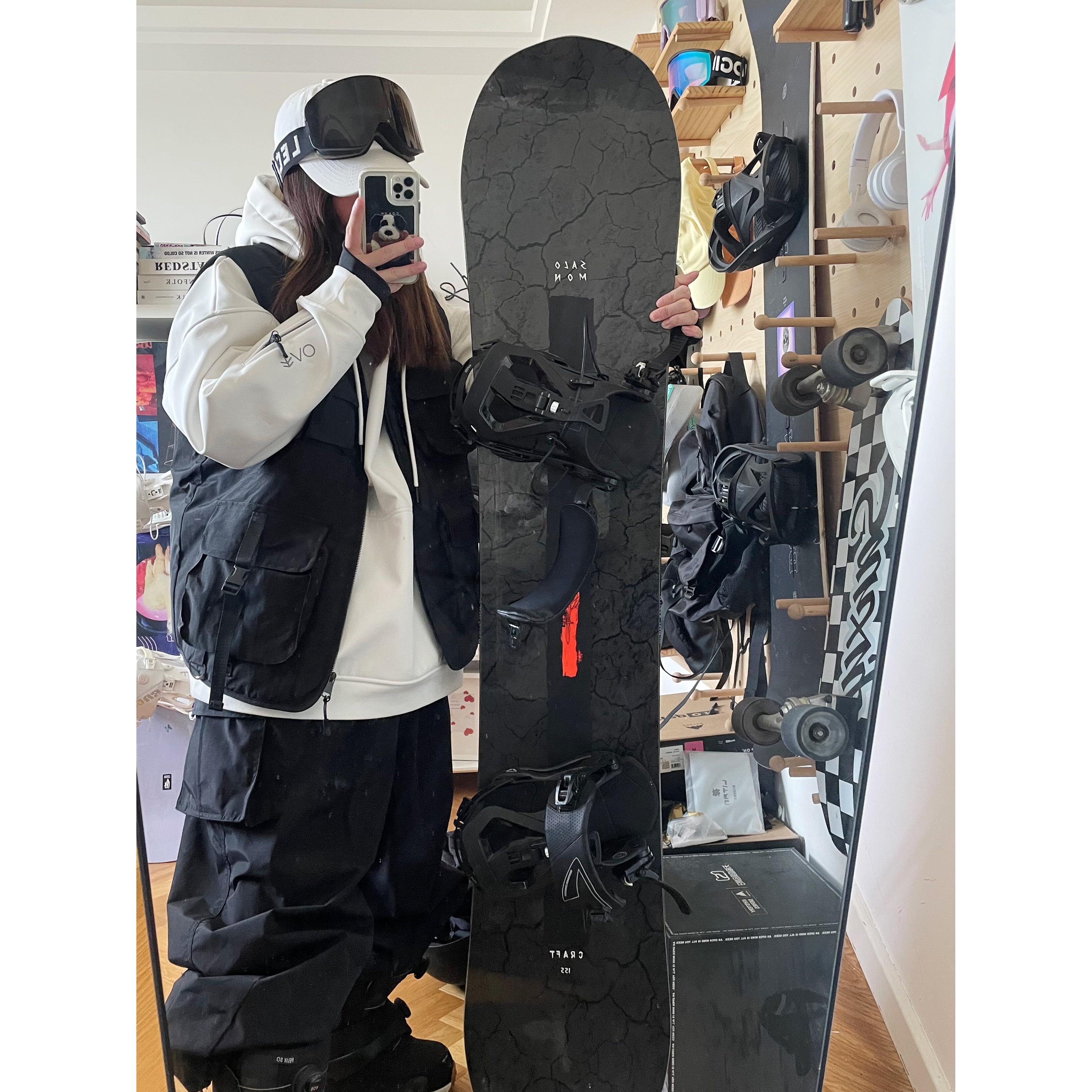 滑雪马甲松其单板黑双板滑雪背心色保暖男女宽夹01棉卡色滑雪服