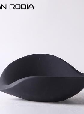 现极简黑白陶瓷托盘民宿酒代售店处PIL样板间餐桌收纳楼水果盘摆