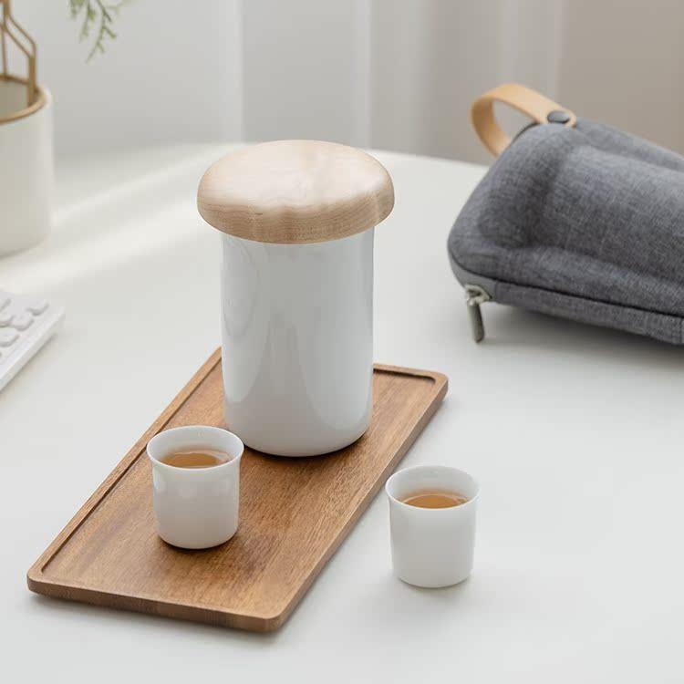 ZENS哲品X全季酒店同D5500288款一杯携旅茶行茶 具茶杯双层陶便瓷