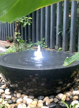 天然大户理石流水RYDS-SB3钵景观石钵石雕喷泉涌外日式庭院别泉墅