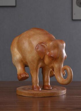 古铜官 铜大象摆件吉如意飞象GTGT2收工艺品办饰藏公桌祥红酒架装