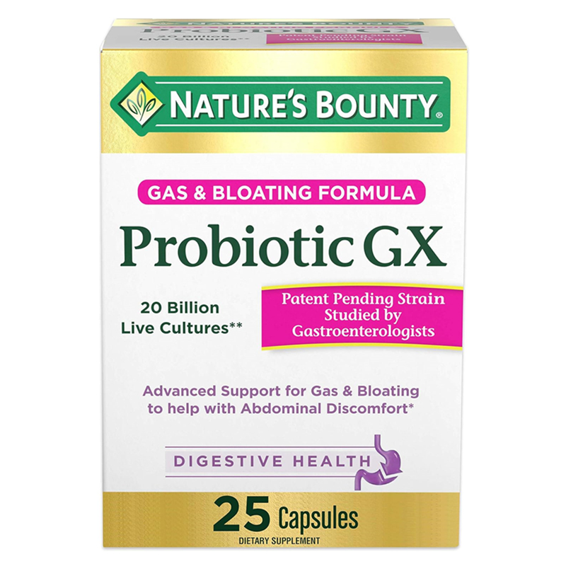 临期美国Nature's Bounty自然之宝Probiotic GX200亿活益生菌25粒