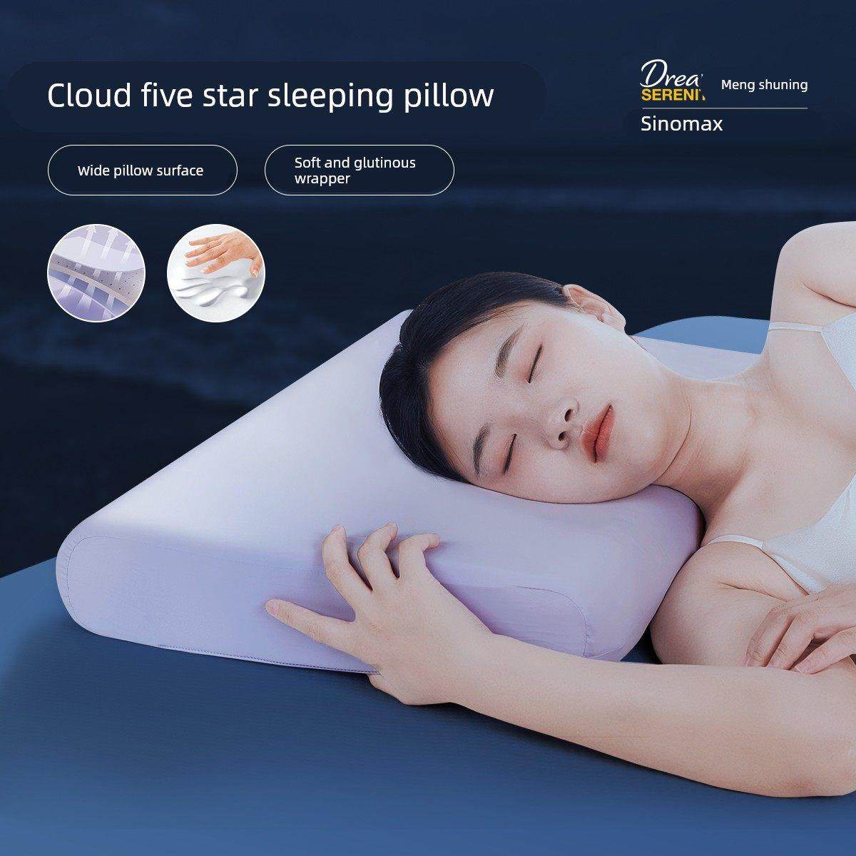 赛诺记忆枕头云朵五星适睡枕一对装酒店记忆棉枕芯护颈椎,床上用品,记忆棉枕,淘宝优惠券,粉丝福利购,淘宝优惠卷
