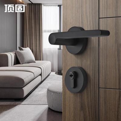 顶固原素系列360017简约安全门锁实木门锁具门把手锁具连体分体