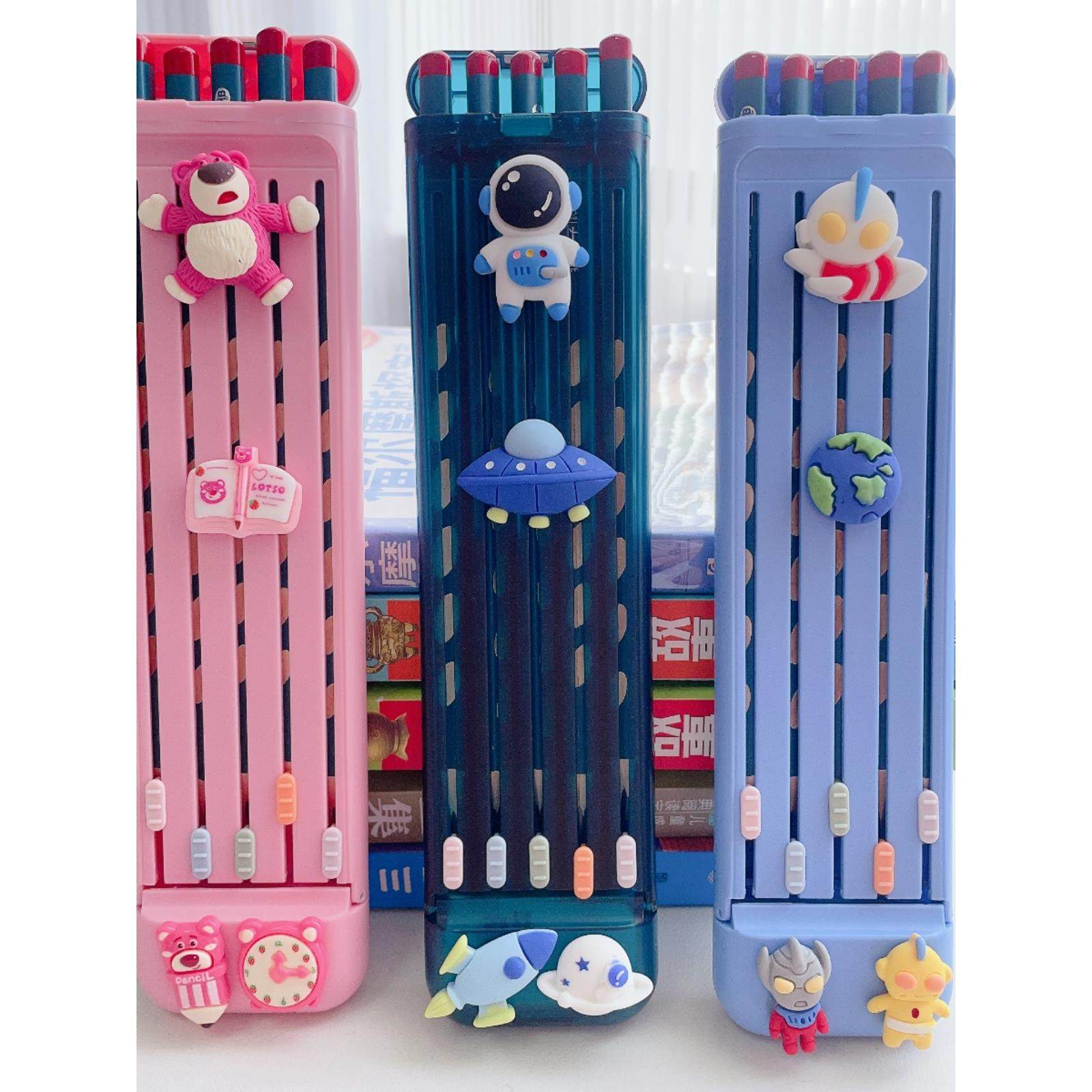 小学生铅笔盒一日之用文具盒男女孩子简约笔袋1-3-9一年级铅笔袋2