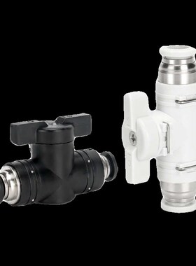 气管开关阀BUC手阀气动快速接头8毫米手动气L阀12mm直通阀水管球