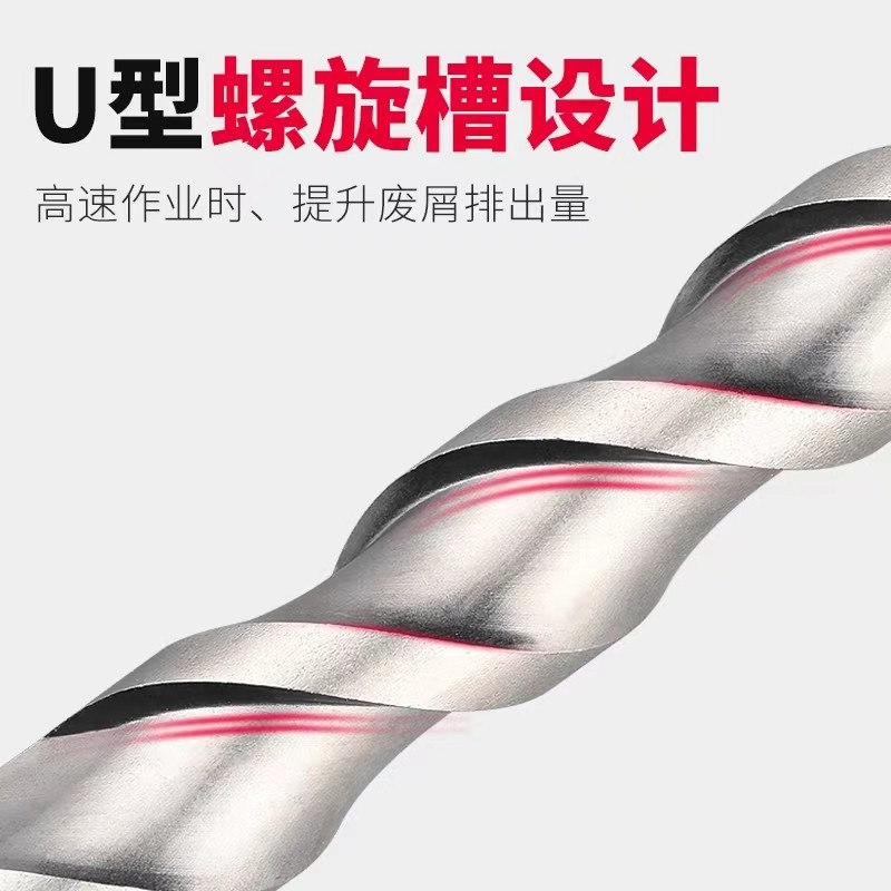 举升机膨胀螺丝专用冲击钻头17/19*350升降机固定U螺栓圆/方柄钻