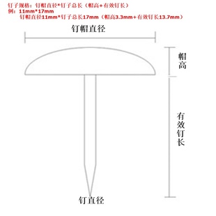 亮银哑银色白镍不锈钢色家具装饰沙发门钉鼓钉图S钉泡钉软硬包铜