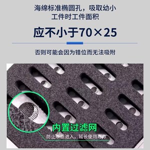 工业机械手内置真空海t棉吸盘搬运重载木材石板纸箱码垛吸具