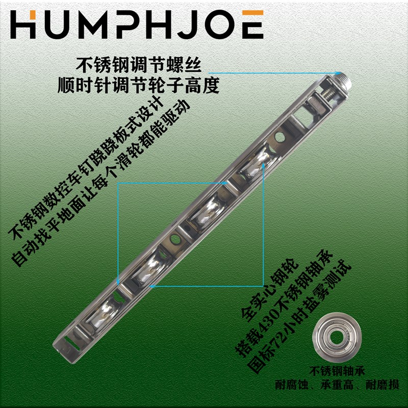 推拉门轨道滑轮钢轮平移门底部滑轮浴室重型不锈钢铝合.金门地滑