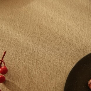 精品轻奢纯色桌布棉麻暗花纹理加厚家用餐桌茶几盖布长方形大尺寸
