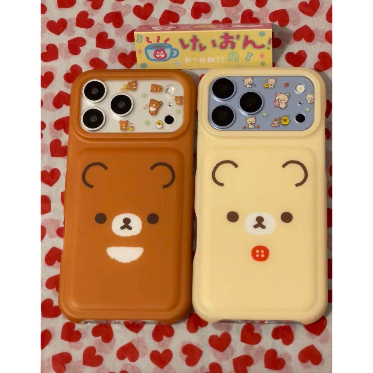 日韩面包壳 轻松熊表情适用于苹果18promax手机壳iphone17pro新款16女款15promax个性iPhone16防摔保护套14潮