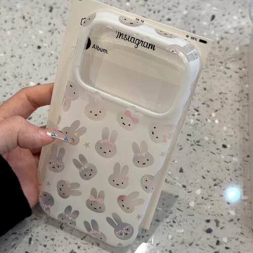 超可爱卡通米菲兔子适用苹果17手机壳iphone18promax高级感16pro硅胶15保护套18Pro新款防摔全包女软透明超薄