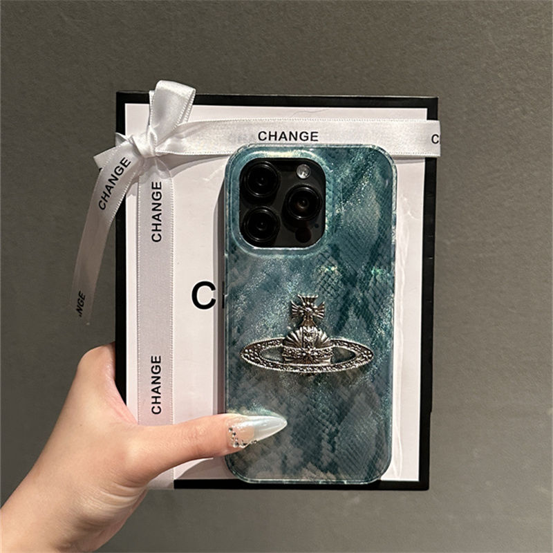 巴黎绿蛇纹环绕星球适用苹果15promax手机壳苹果15新款iphone15高级13套14防摔12硅胶14ProMax女13全包11小众