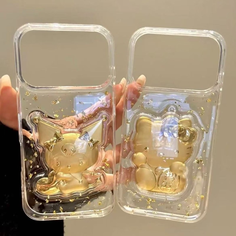 金箔滴胶金元宝库洛米iPhone17promax手机壳16苹果15新款14全包13