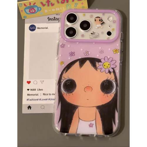 韩风恶魔角翅膀小玉适用17promax苹果16手机壳iPhone15全包边女iPhone13防摔保护套16个性14promax小众