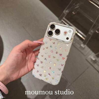 ns少女镂空蝴蝶适用苹果17手机壳iPhone17promax新款16防摔保护套15硅胶14全包小众高级感超好看女软外