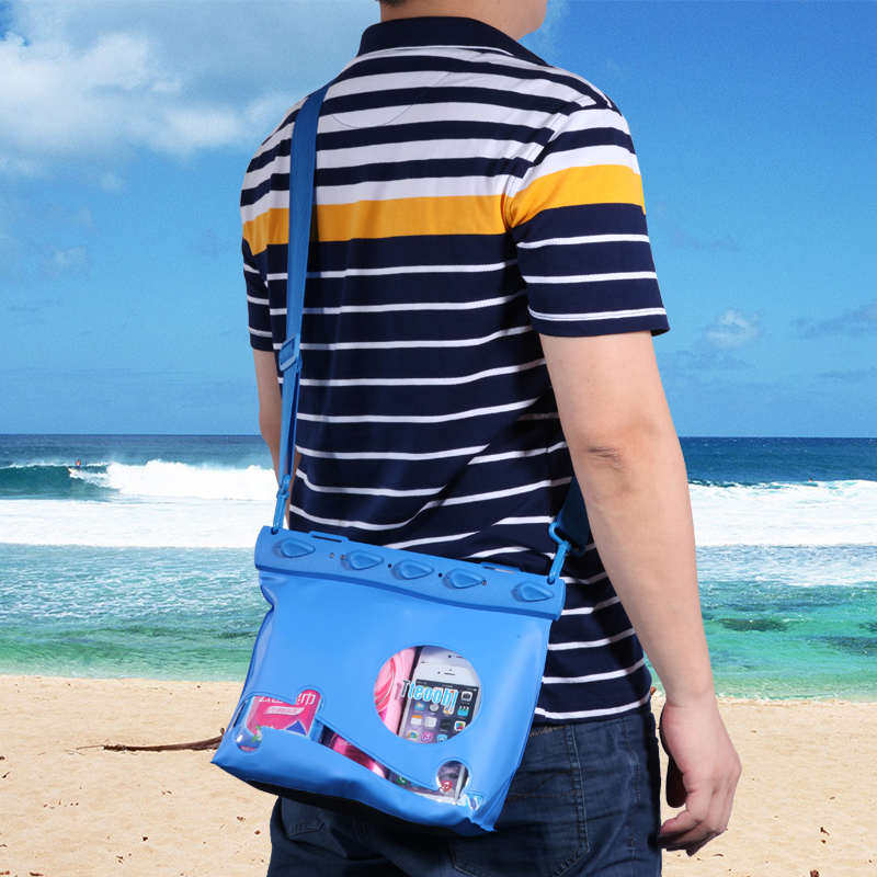RAFTING WATERPROOF BAG 20 METERS DEPTH WATERPROOF MOBILE PHONE WATERPROOF BAG DIVING SHOULDER BAG WATER PARK SWIMMING BEACH SEASIDE