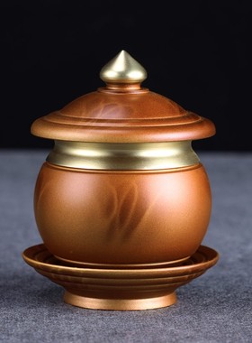 速发纯铜佛具套装财神供佛用品套装家用供具套装供水杯灯香炉