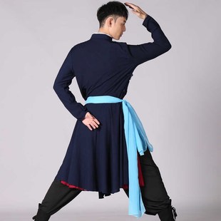 速发蒙古舞蹈出演服新款 人艺考舞蹈服练功服少数民族成男练习裙表
