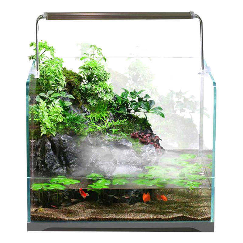 速发微景观水陆缸生态缸斜口超白缸植物造景骨架雾化雨林缸鱼缸养