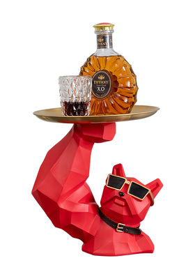 速发麒麟臂法斗饰玄关收纳创意劫品猫轻奢客厅装犬财摆件