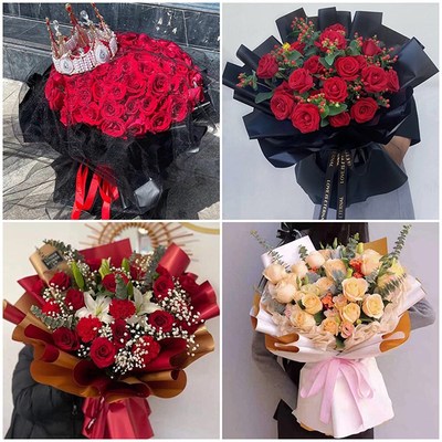 速发西安临央雁塔阎良未潼长安区束同城神节玫瑰花店表白送老婆