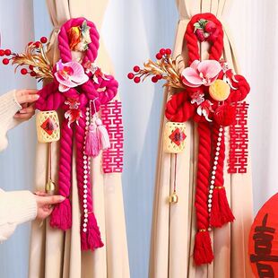 速发婚结装饰字房挂饰结婚用品门房手婚礼卧室装扮客厅新把布置喜