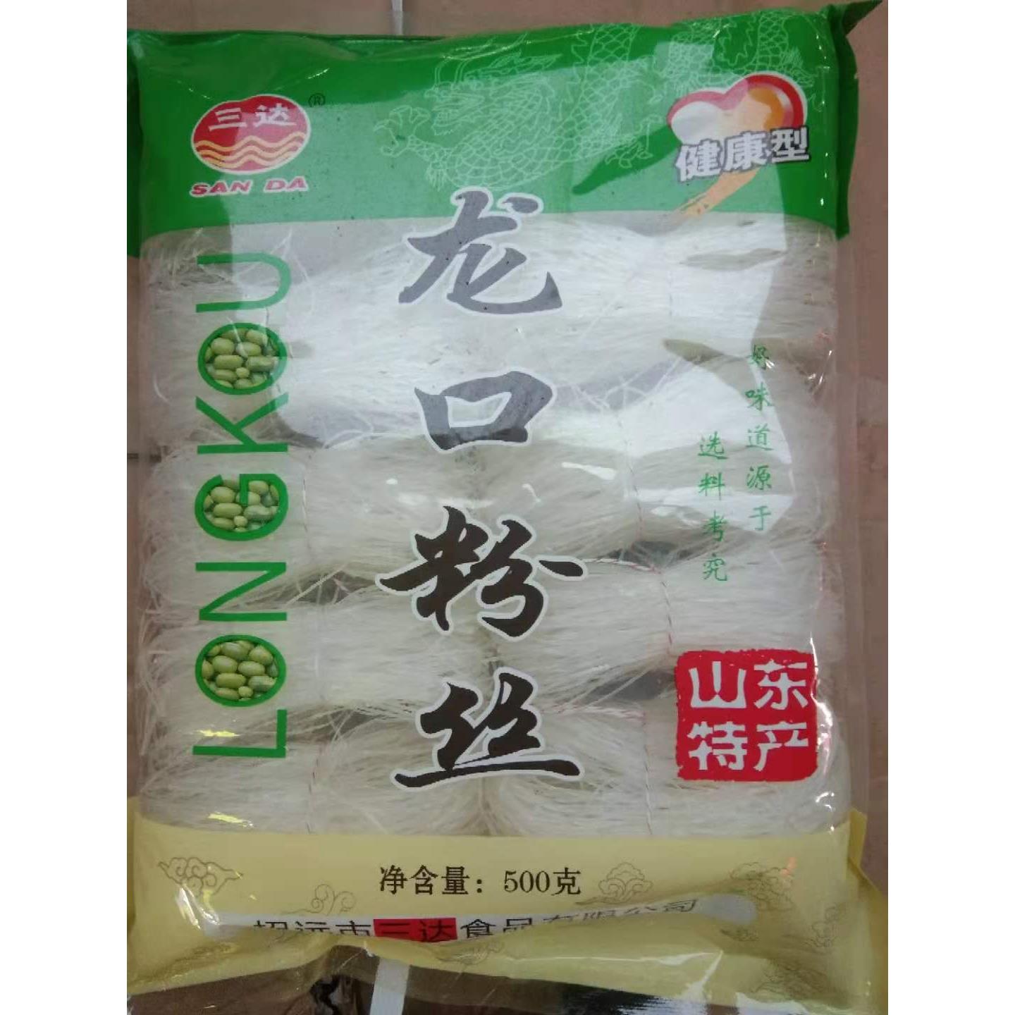三达龙口粉丝500克 山东特产炒肉丝油炸切碎代替面包粉酸汤粉火锅