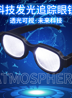 速发迪光可视柯南风光酒吧蹦透装备赛博科幻发拍照道具潮