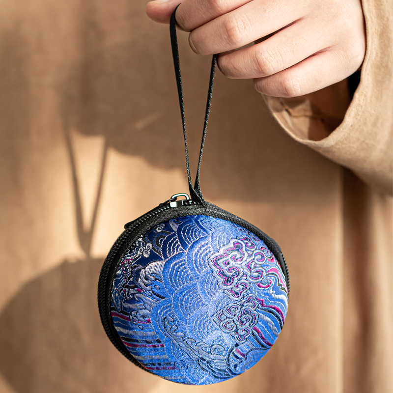 速发主人杯单杯袋户外便携包民族风文玩袋茶具手提小众