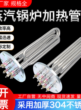 速发蒸汽发生器蒸汽机锅炉电加热器蒸烫机加热管140法兰12KW18KW2