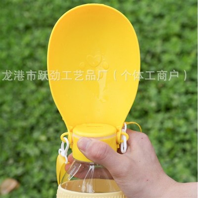 现货速发随行杯外出水杯户外便携式旅行水壶水碗自动喂饮水器
