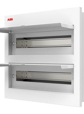 ABB配电箱 颖致系列金属/塑料面盖白色金色黑茶透明暗装强电箱