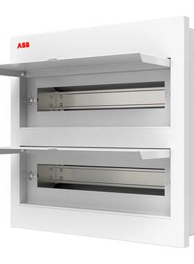 ABB配电箱 颖致系列金属/塑料面盖白色金色黑茶透明暗装强电箱