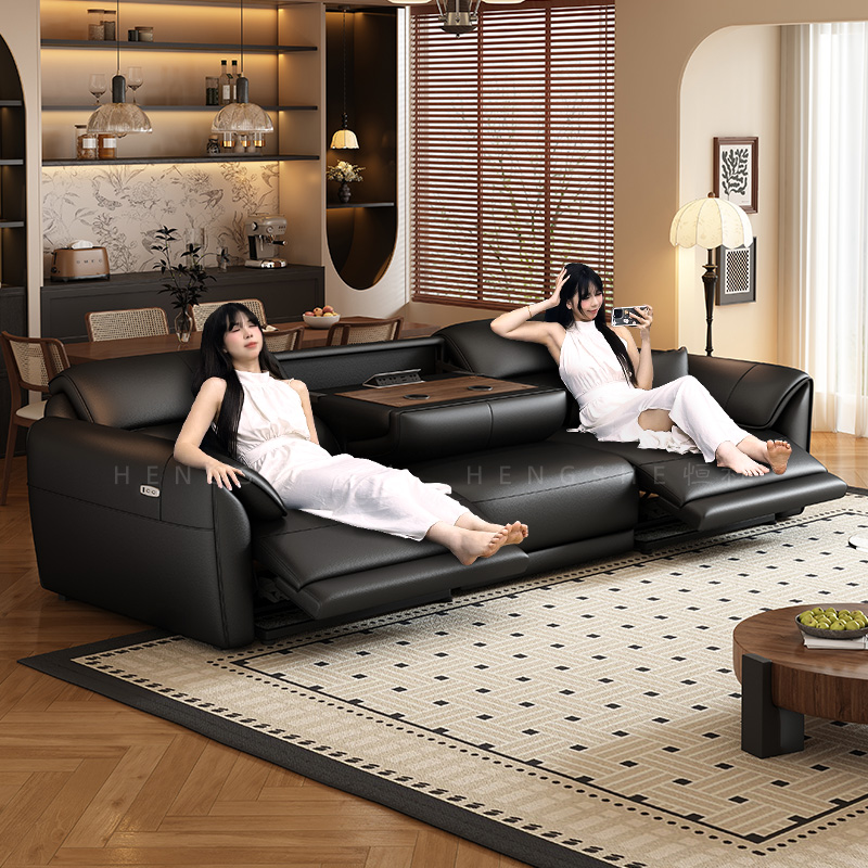 恒社意式功能电动沙发