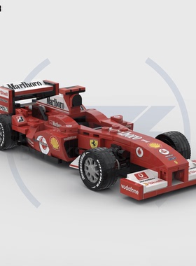 宝乐鹿-国产积木F1 F2004赛车小颗粒创意拼装益智玩具摆件模型