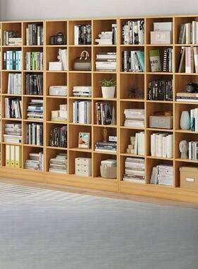 家用柜置物柜高米由组NHD书书架置合物架落自地一体到顶整墙格子