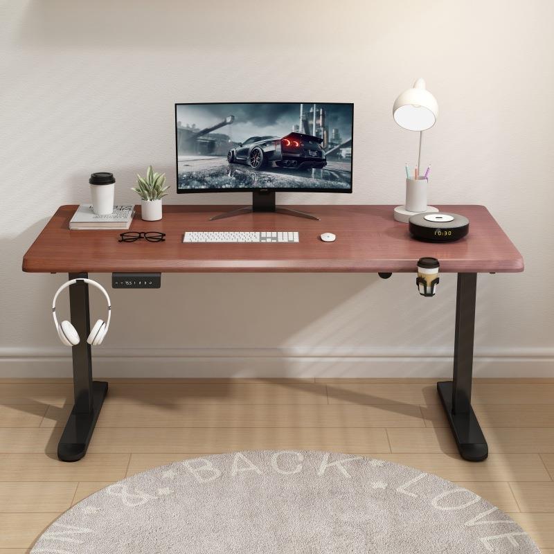 全实无品牌/木面板电动升降桌电动书家用办腿桌电竞公可升降电桌