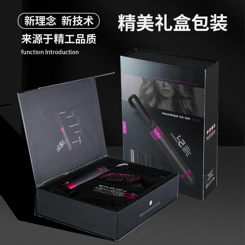 热风梳吹梳1210651V12能00W五合一0风直发卷发造型多功吹风机